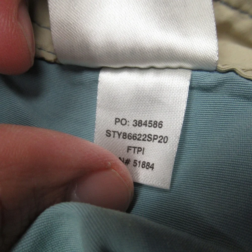 Patagonia‎ Wavefarer Boardshorts Mens 34 Blue Green Striped Pocket Lace Up Beach